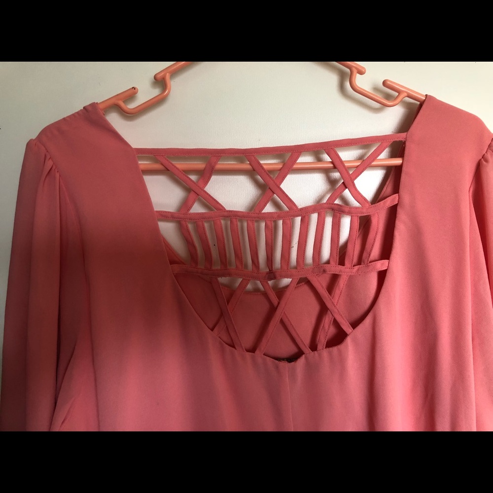 Long sleeve dress.
